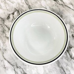 Corelle Black Orchid Soup/Cereal Bowl black and green lines 6.25"